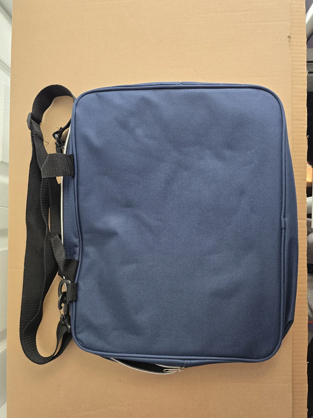 Mageba Navy Laptop Messenger Bag with Adjustable Strap